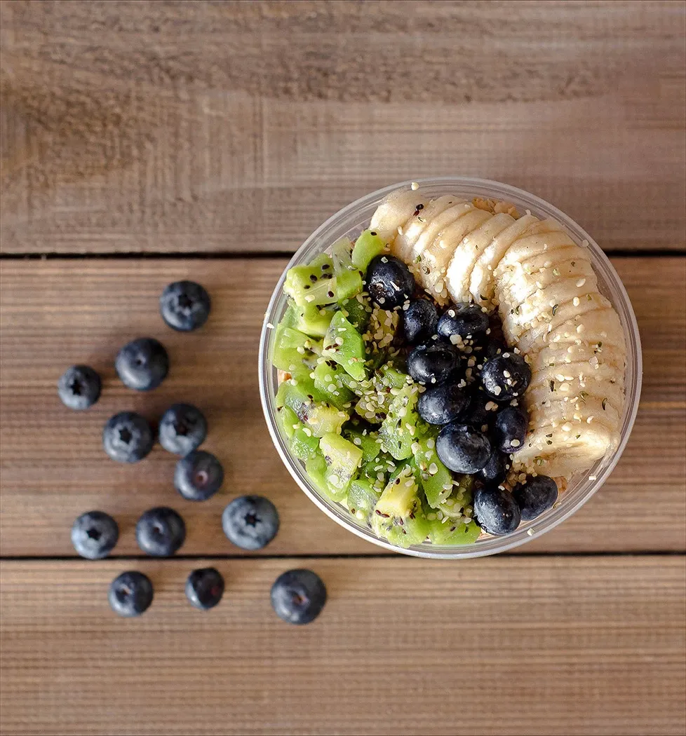 Add fresh toppings at Everbowl
